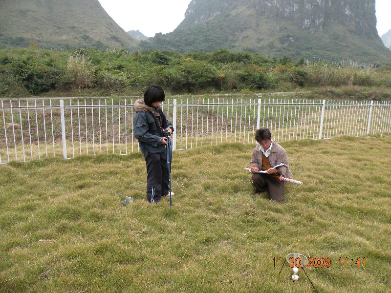 气象观测场土壤体积含水量实地观测